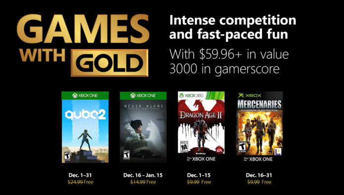 Alle Xbox Games with Gold im Dezember 2018