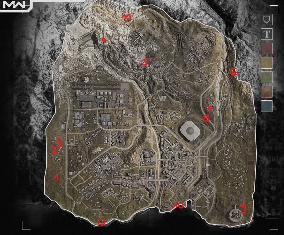 Warzone Bunker Map Guide Fundorte Locations